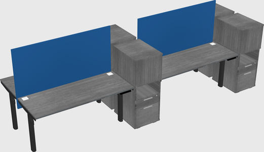 Shared electric desk + cabinet