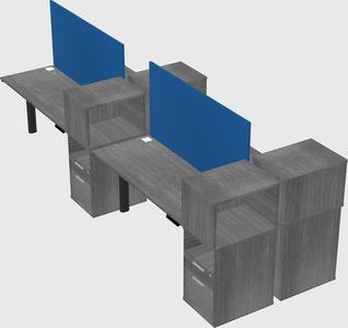 Shared electric desk + cabinet