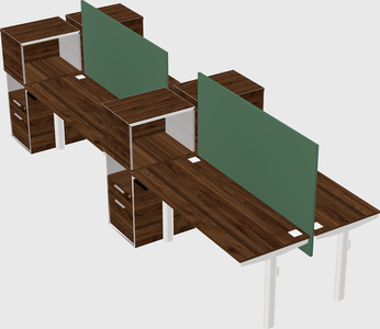 Shared electric desk + cabinet