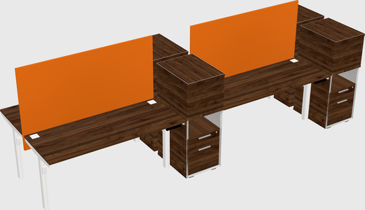 Shared electric desk + cabinet