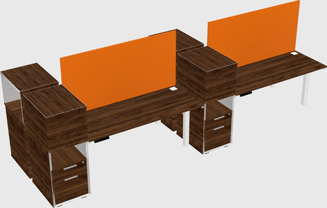 Shared electric desk + cabinet