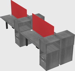 Shared electric desk + cabinet