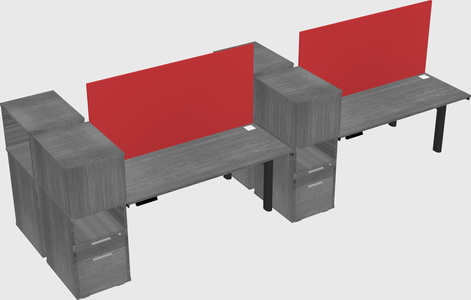 Shared electric desk + cabinet