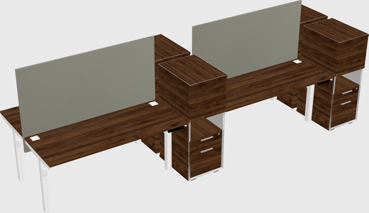 Shared electric desk + cabinet
