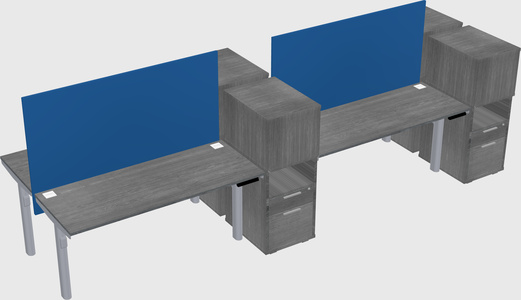 Shared electric desk + cabinet