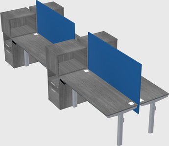 Shared electric desk + cabinet