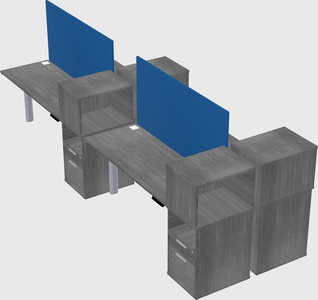 Shared electric desk + cabinet