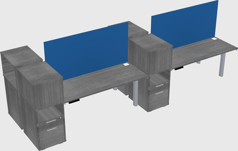 Shared electric desk + cabinet