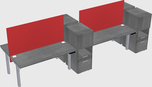 Shared electric desk + cabinet
