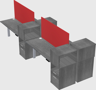 Shared electric desk + cabinet