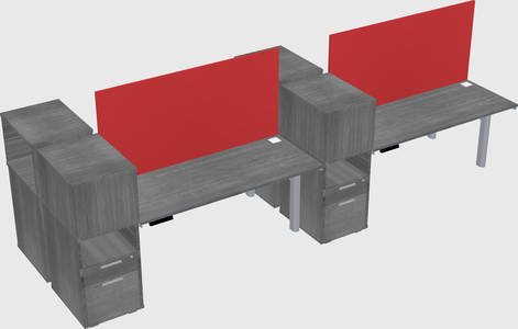 Shared electric desk + cabinet