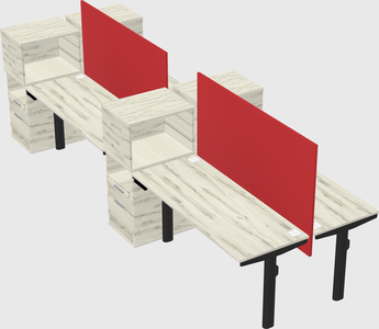 Shared electric desk + cabinet