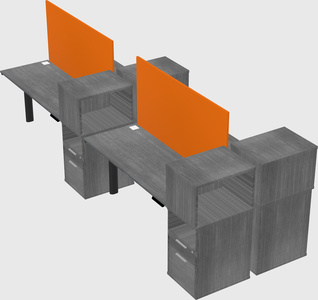 Shared electric desk + cabinet
