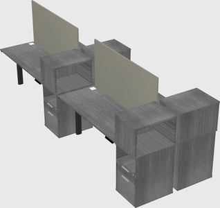 Shared electric desk + cabinet