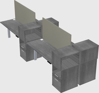 Shared electric desk + cabinet