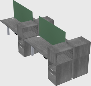 Shared electric desk + cabinet