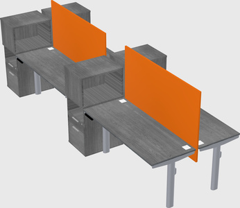 Shared electric desk + cabinet