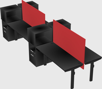 Shared electric desk + cabinet