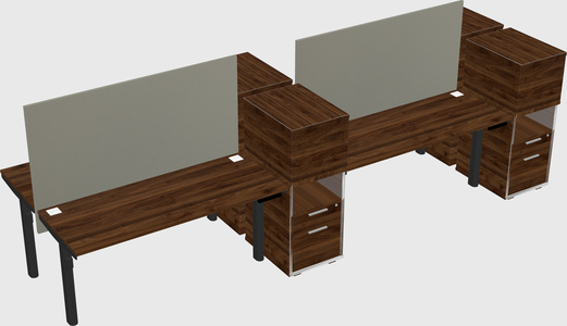 Shared electric desk + cabinet