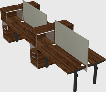 Shared electric desk + cabinet