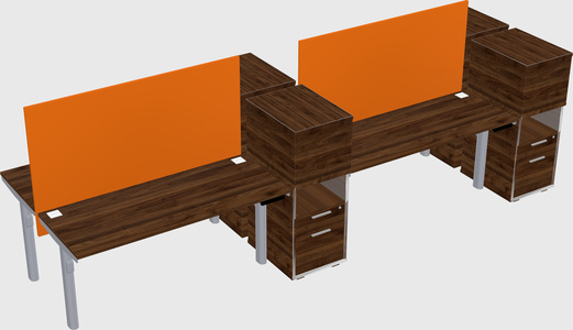 Shared electric desk + cabinet