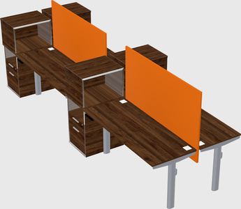 Shared electric desk + cabinet