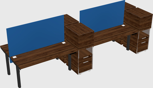 Shared electric desk + cabinet
