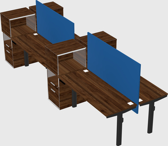 Shared electric desk + cabinet