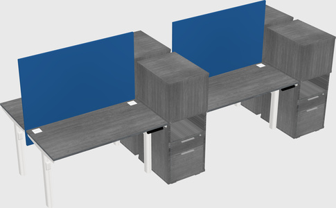 Shared electric desk + cabinet
