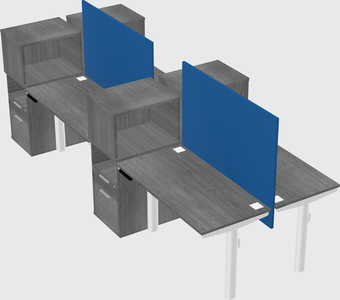 Shared electric desk + cabinet