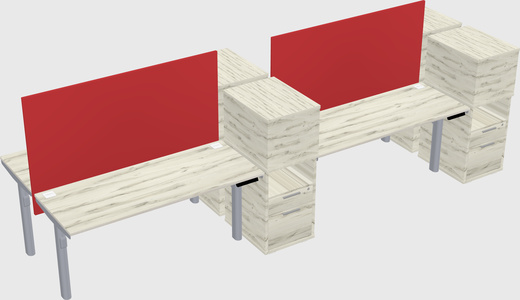 Shared electric desk + cabinet