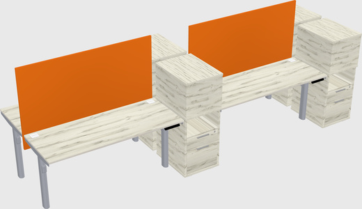 Shared electric desk + cabinet