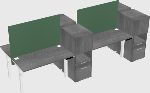 Shared electric desk + cabinet