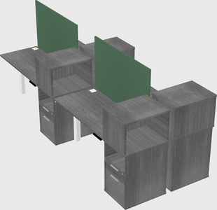 Shared electric desk + cabinet