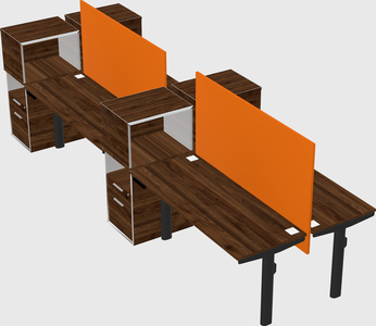 Shared electric desk + cabinet