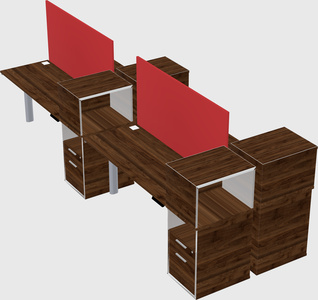 Shared electric desk + cabinet