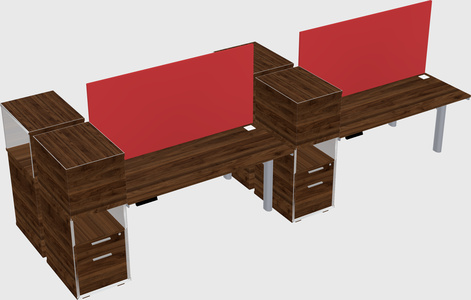 Shared electric desk + cabinet