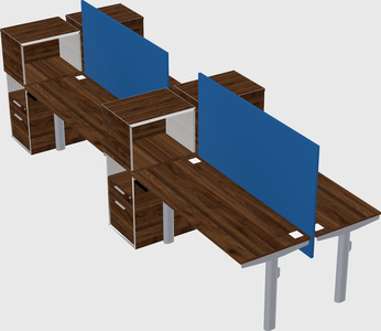 Shared electric desk + cabinet