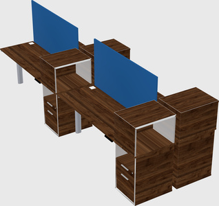 Shared electric desk + cabinet