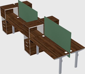 Shared electric desk + cabinet