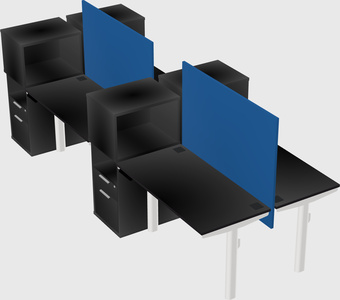 Shared electric desk + cabinet
