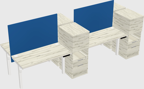 Shared electric desk + cabinet