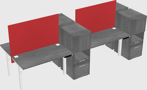 Shared electric desk + cabinet