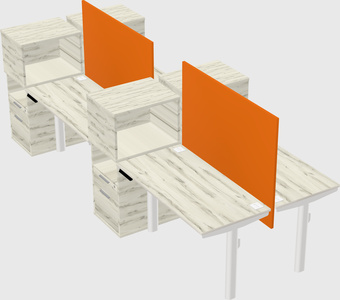 Shared electric desk + cabinet