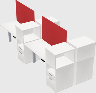 Shared electric desk + cabinet