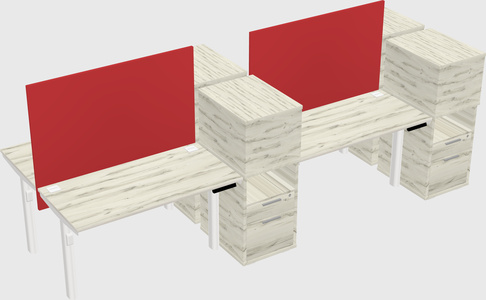 Shared electric desk + cabinet
