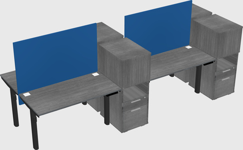 Shared electric desk + cabinet