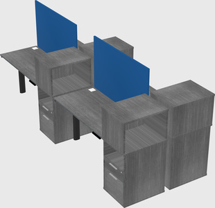 Shared electric desk + cabinet