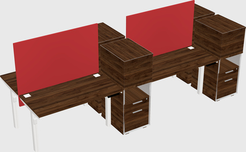 Shared electric desk + cabinet