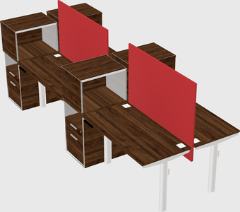 Shared electric desk + cabinet